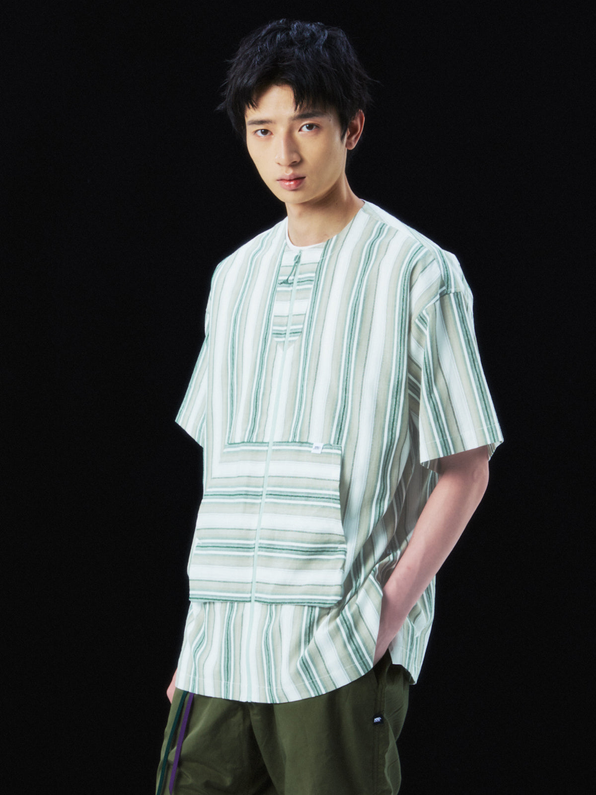 Striped BAJA Cardigan Shirt