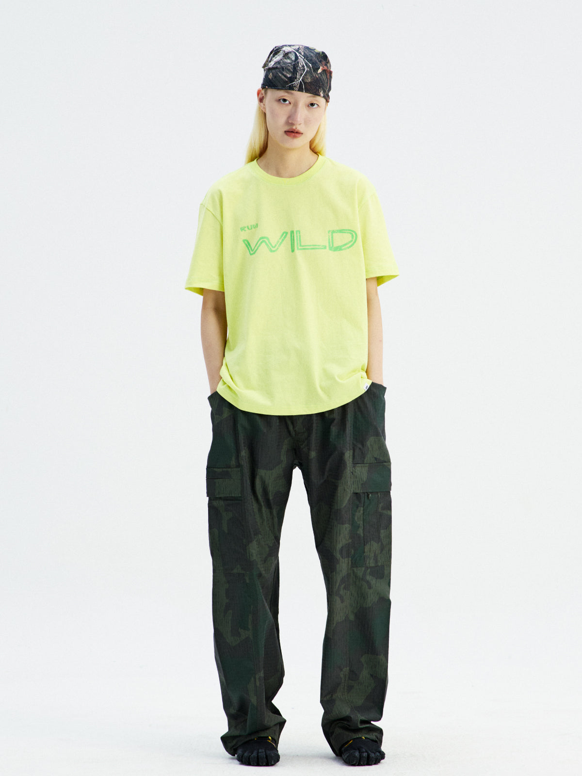 RUN-WILD Contrast Stitch Tee
