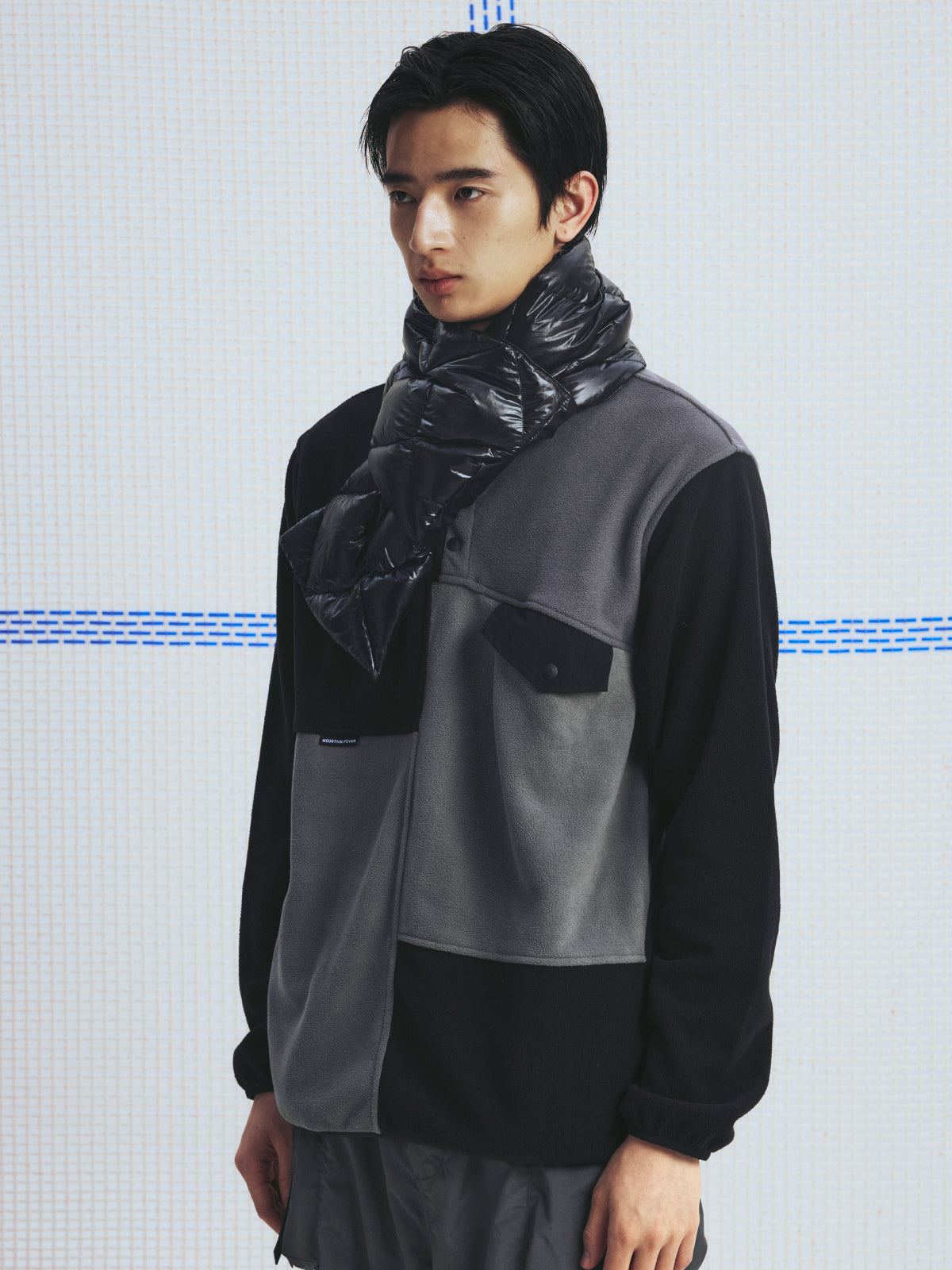 Color Block Fleece Pullover
