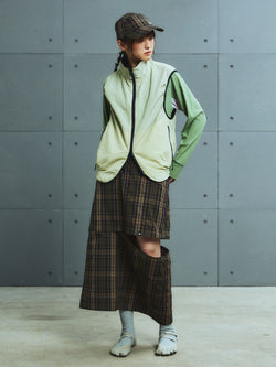Detachable Plaid Skirt