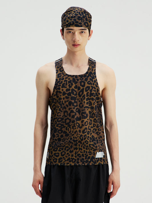 Leopard Print Running Tank Top