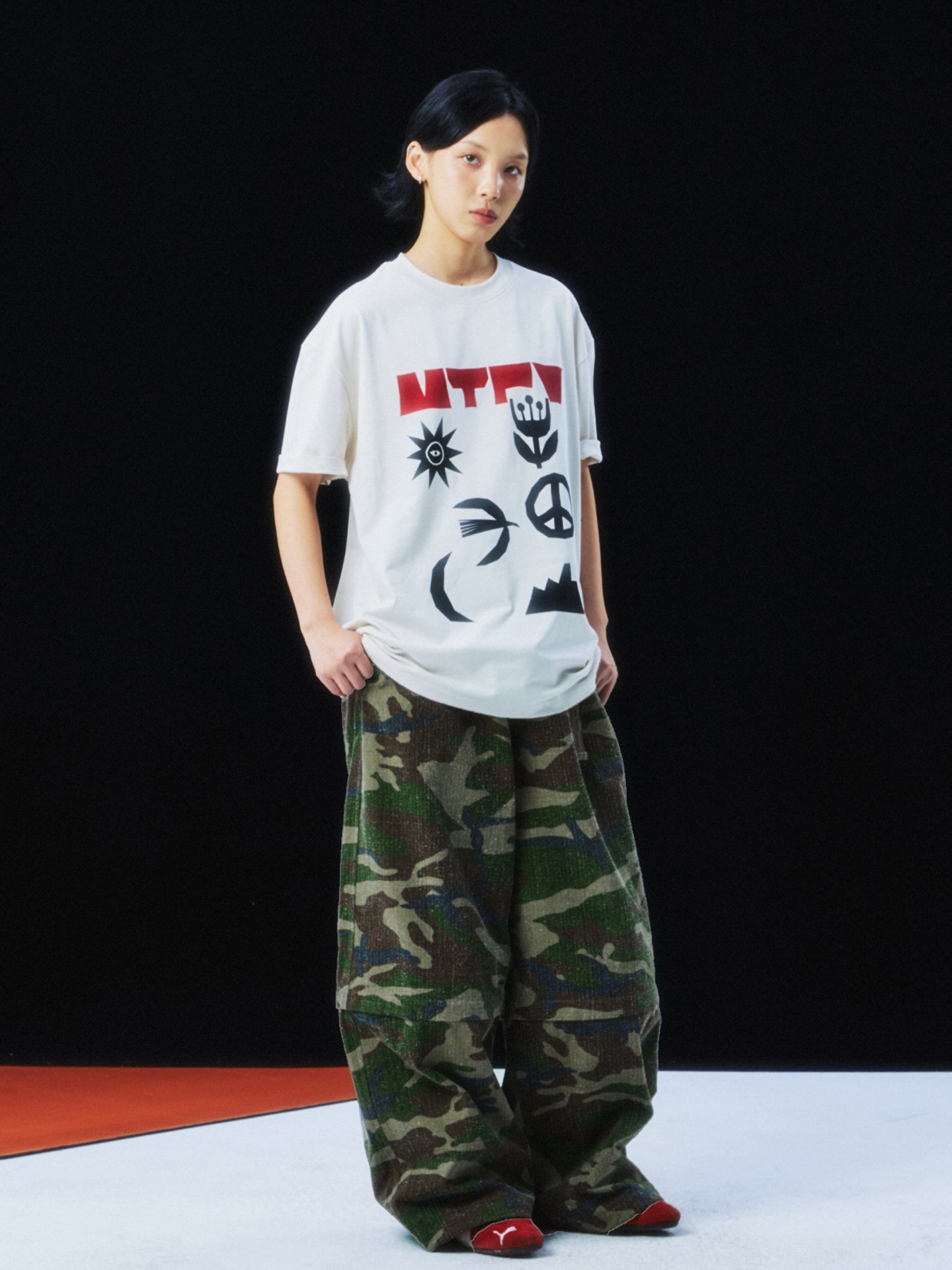 Natural Elements Print Cool-Touch Short Sleeve T-shirt