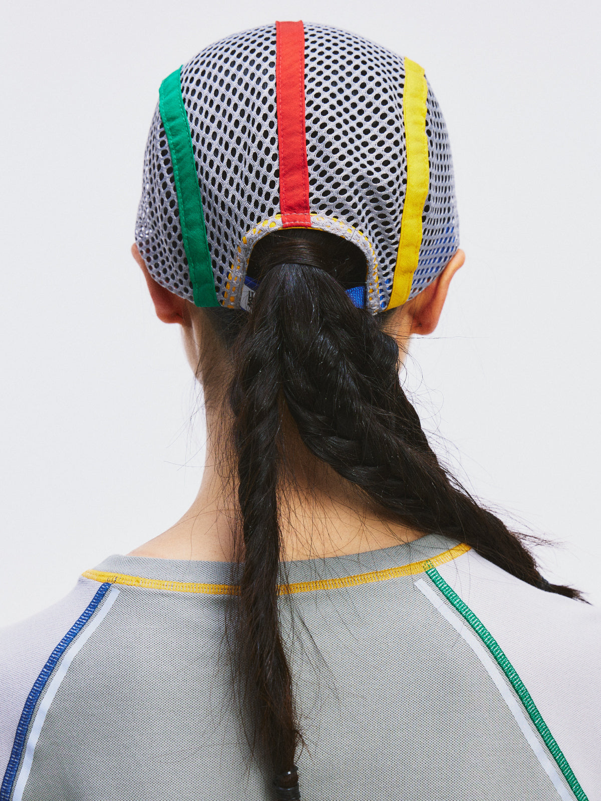 Contrast-Trimmed Mesh Sun Hat