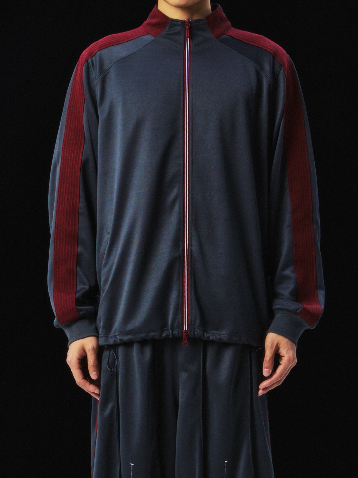 Color-block Stand Collar Sports Jacket