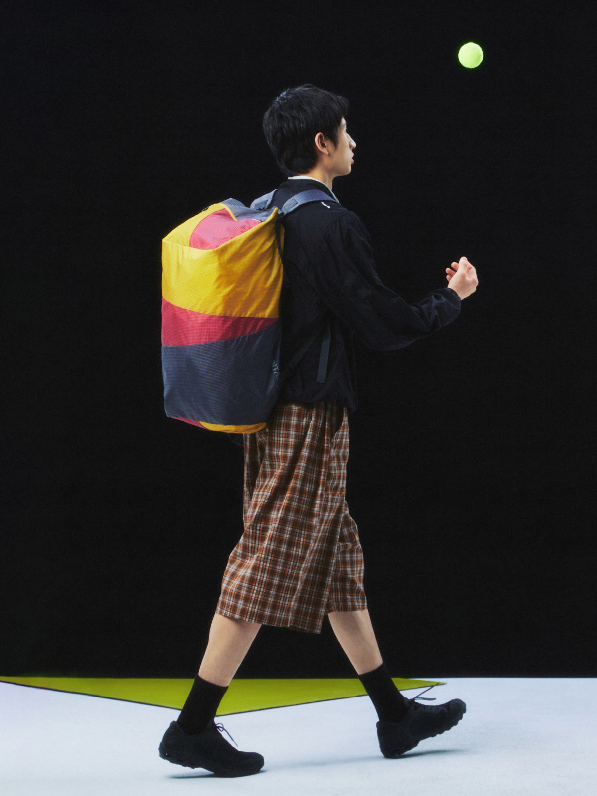 Two-tone Convertible Backpack / Handheld Travel Bag