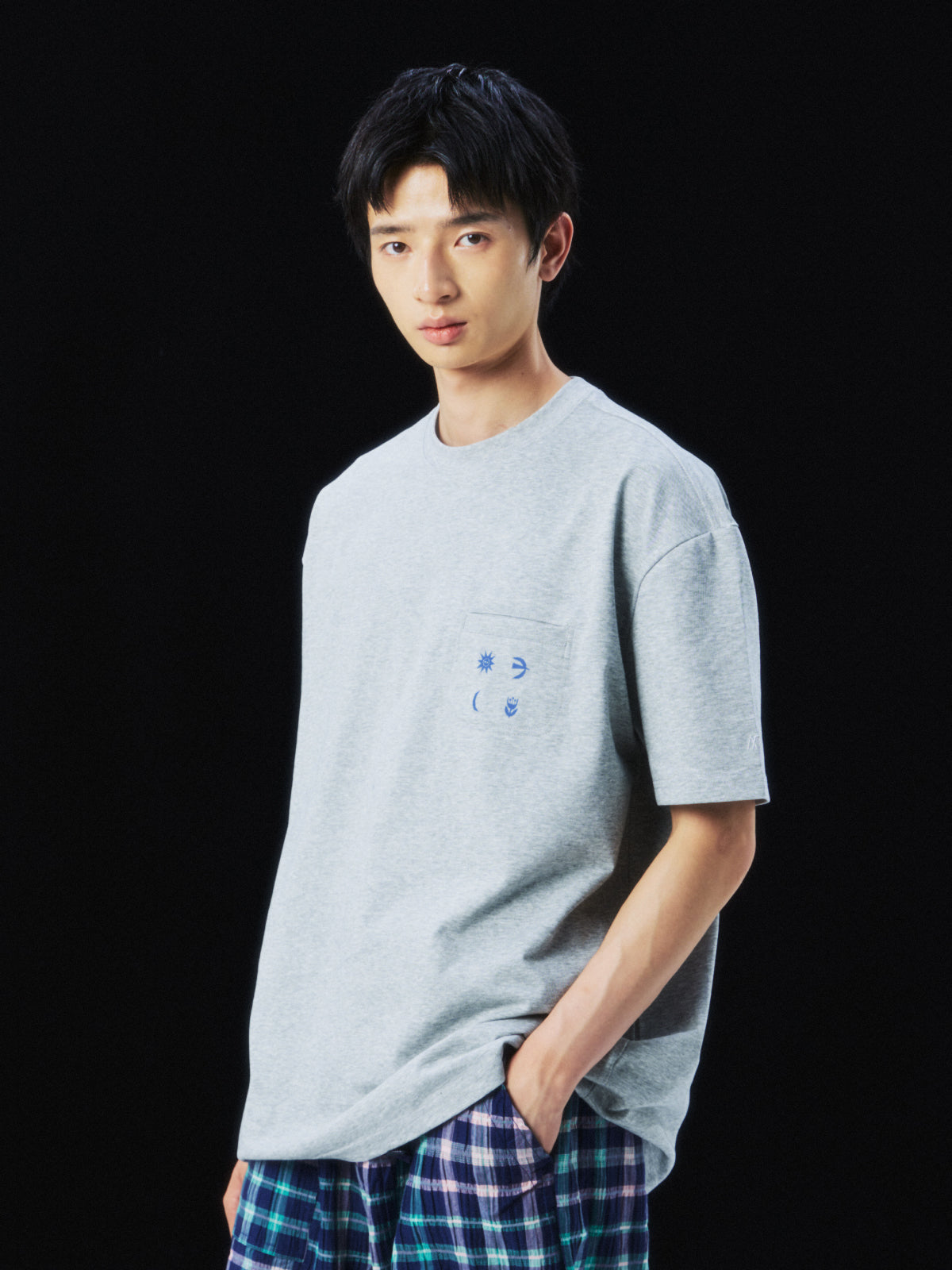 Sun Moon Flower Bird Illustration Cool-Feel Short Sleeve T-Shirt