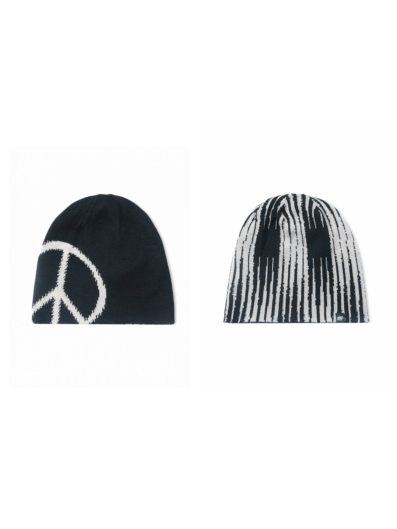 Anti-war logo double-sided beanie