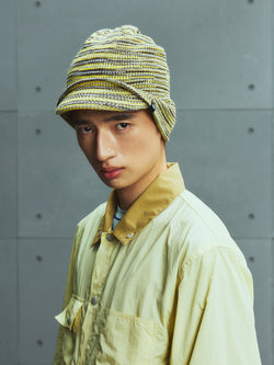 Brimmed Wool Knit Beanie