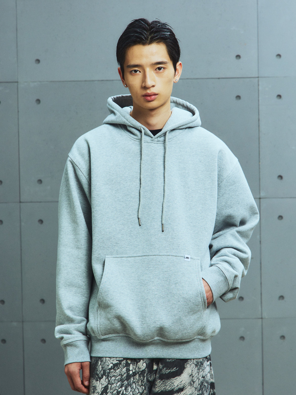 Embroidered Logo Heavyweight Fleece Hoodie Sweatshirt