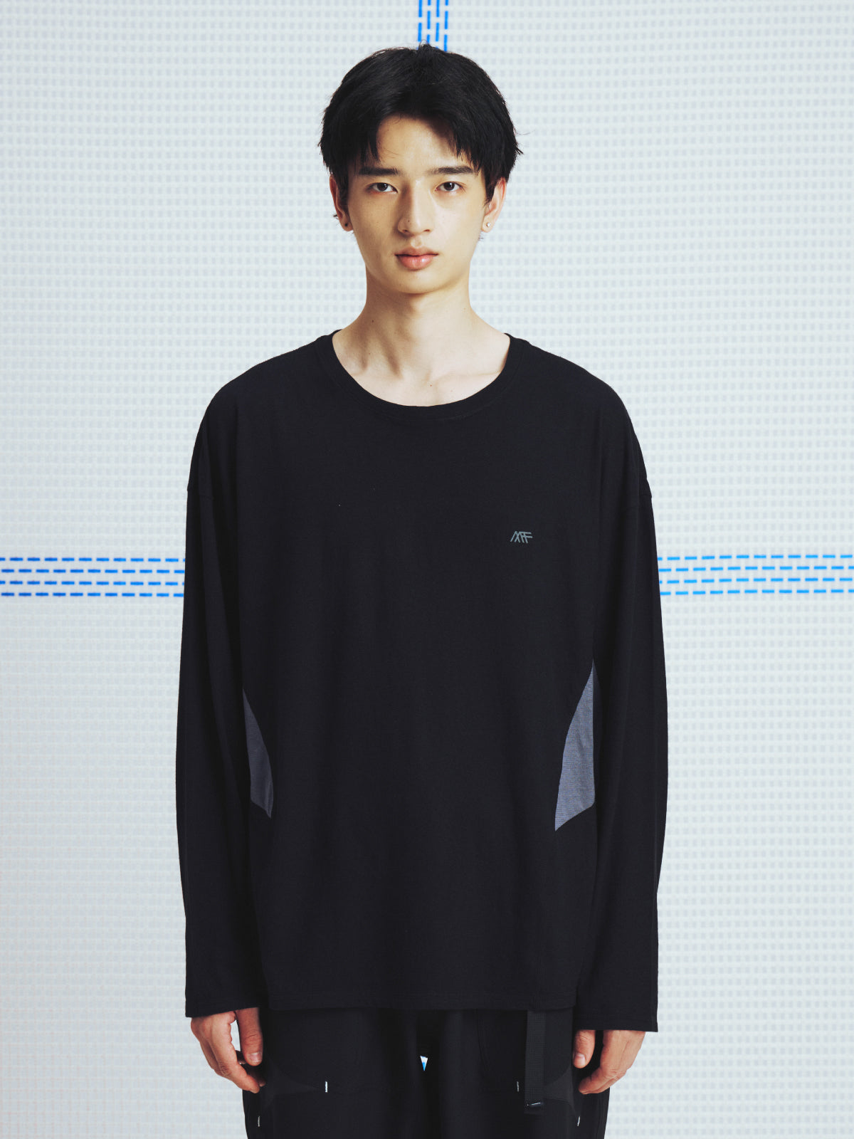 LOGO linen-cotton TEE