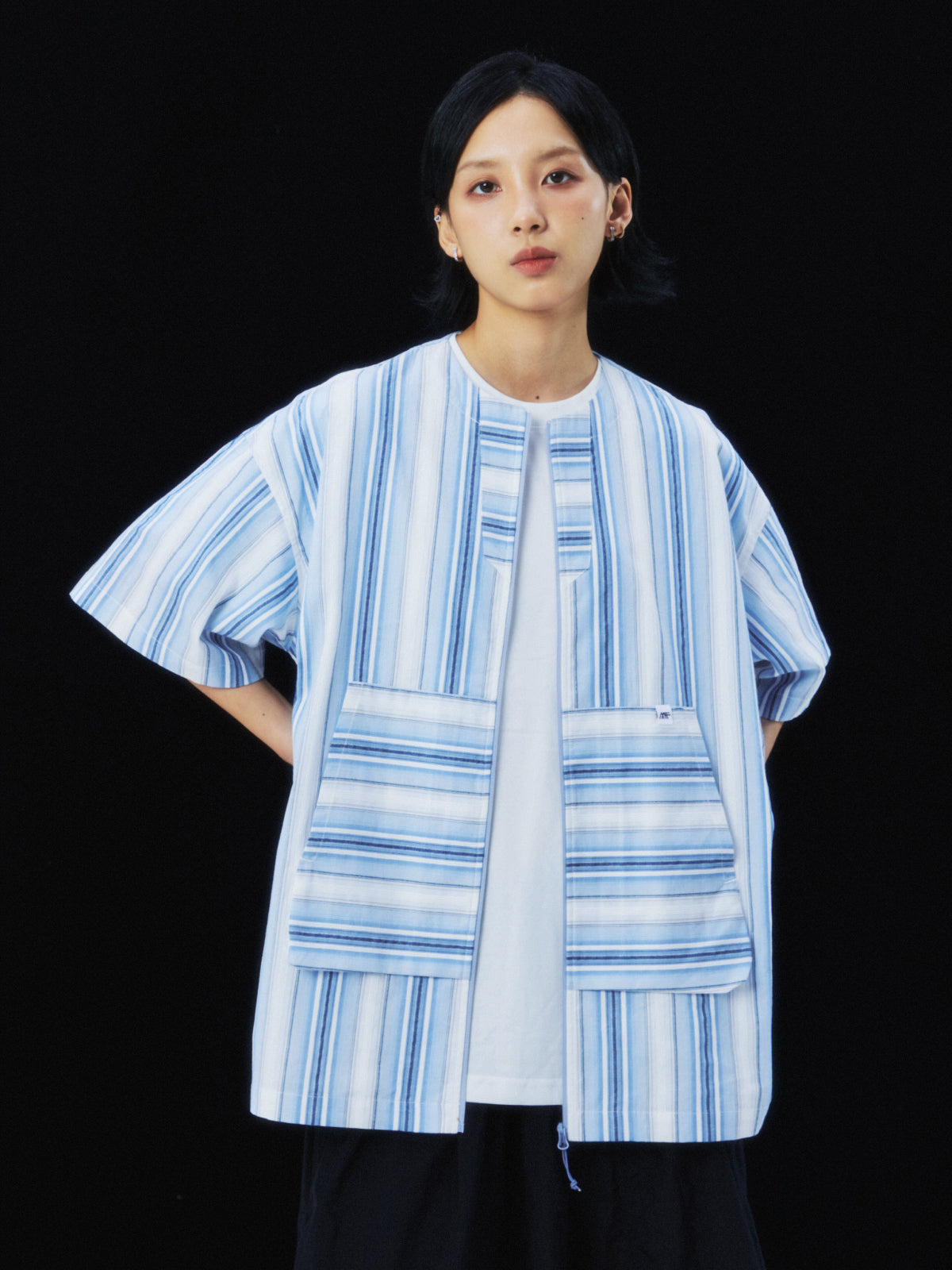 Striped BAJA Cardigan Shirt