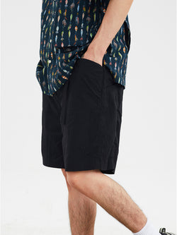 Metallic Nylon Shorts