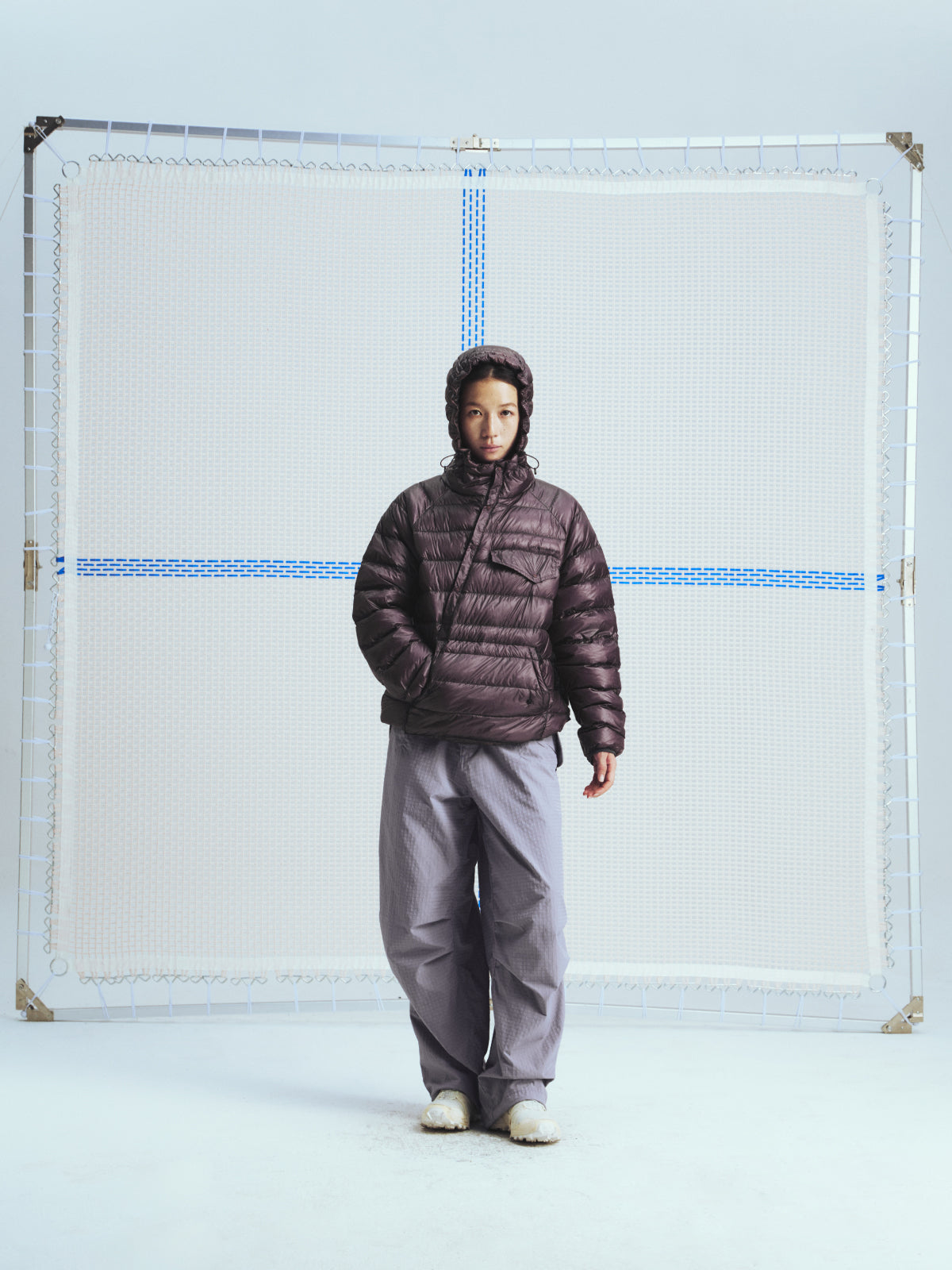 Quilted Hooded Down Jacket