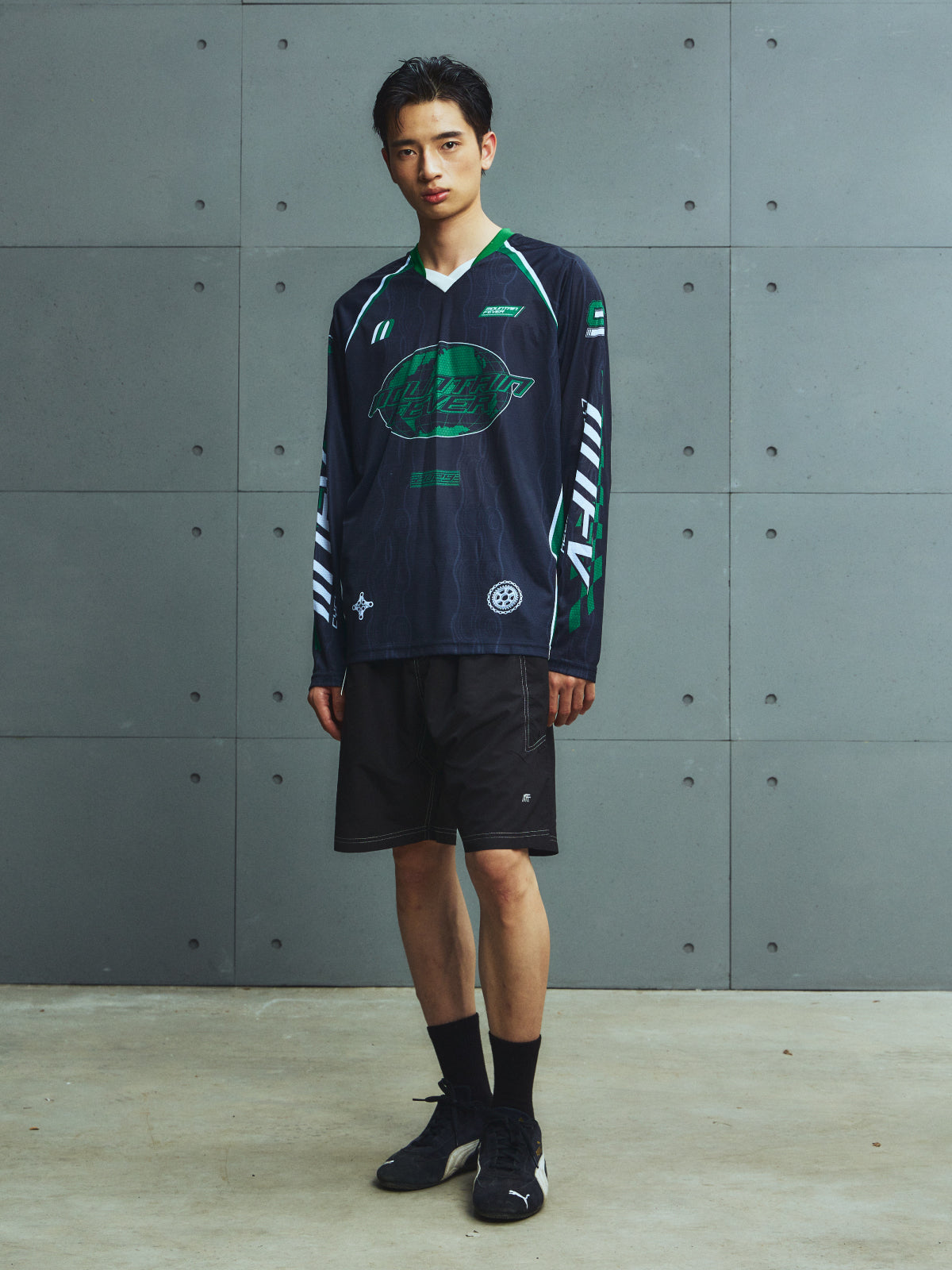 Chain Pattern Quick-Dry Cycling Jersey