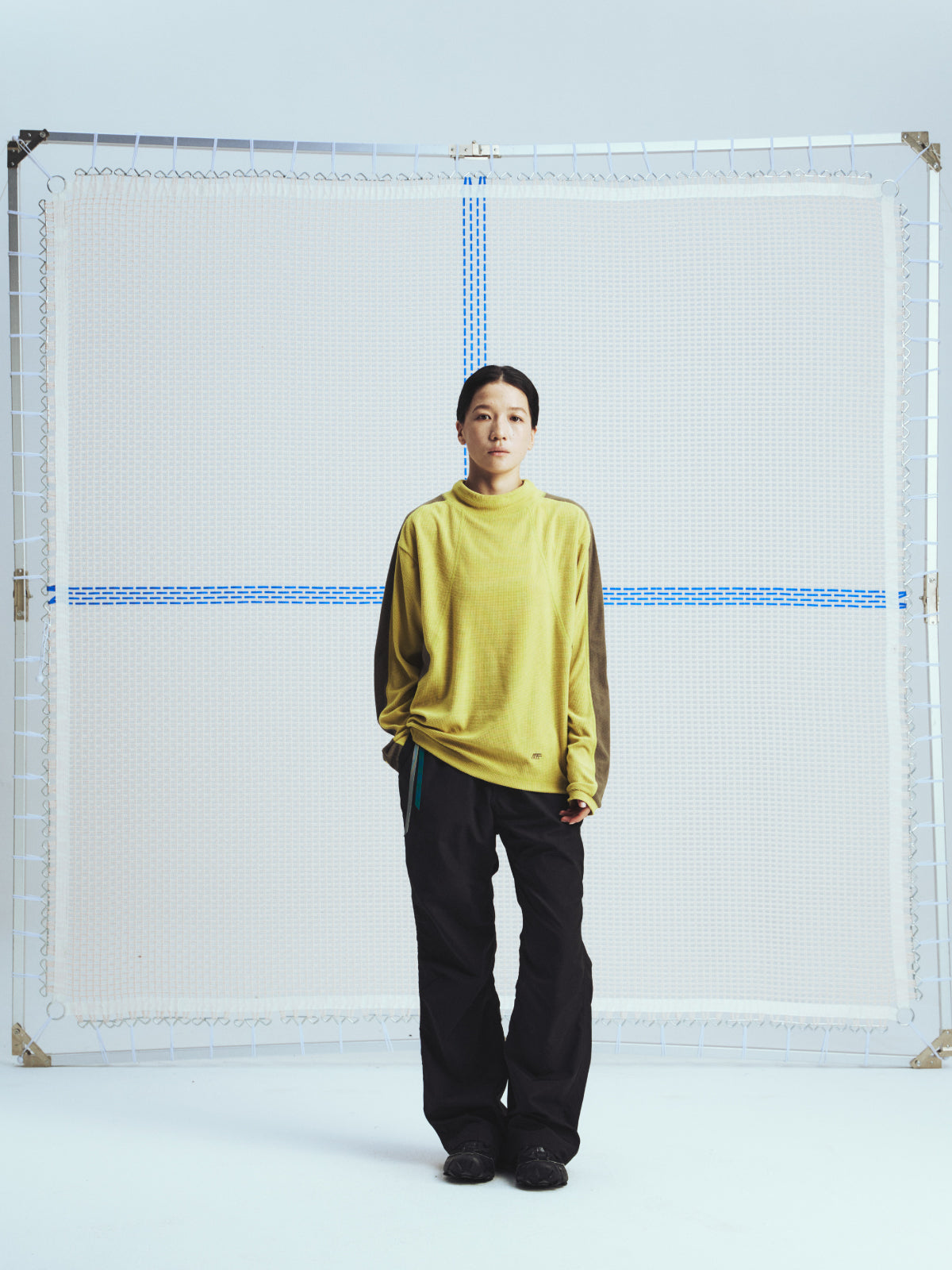 Corn Grid Fleece Sweater