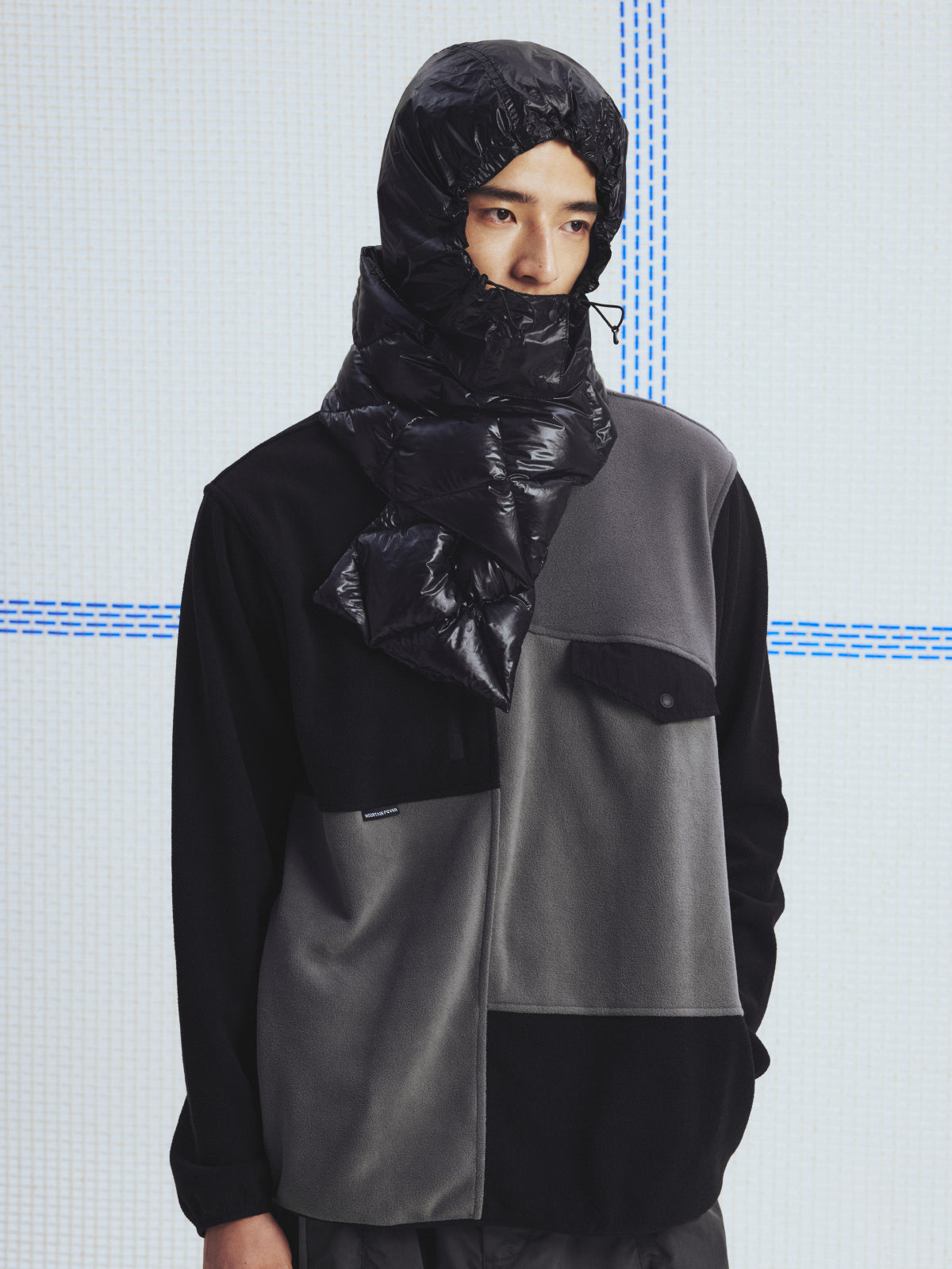 Detachable Hood Down Scarf