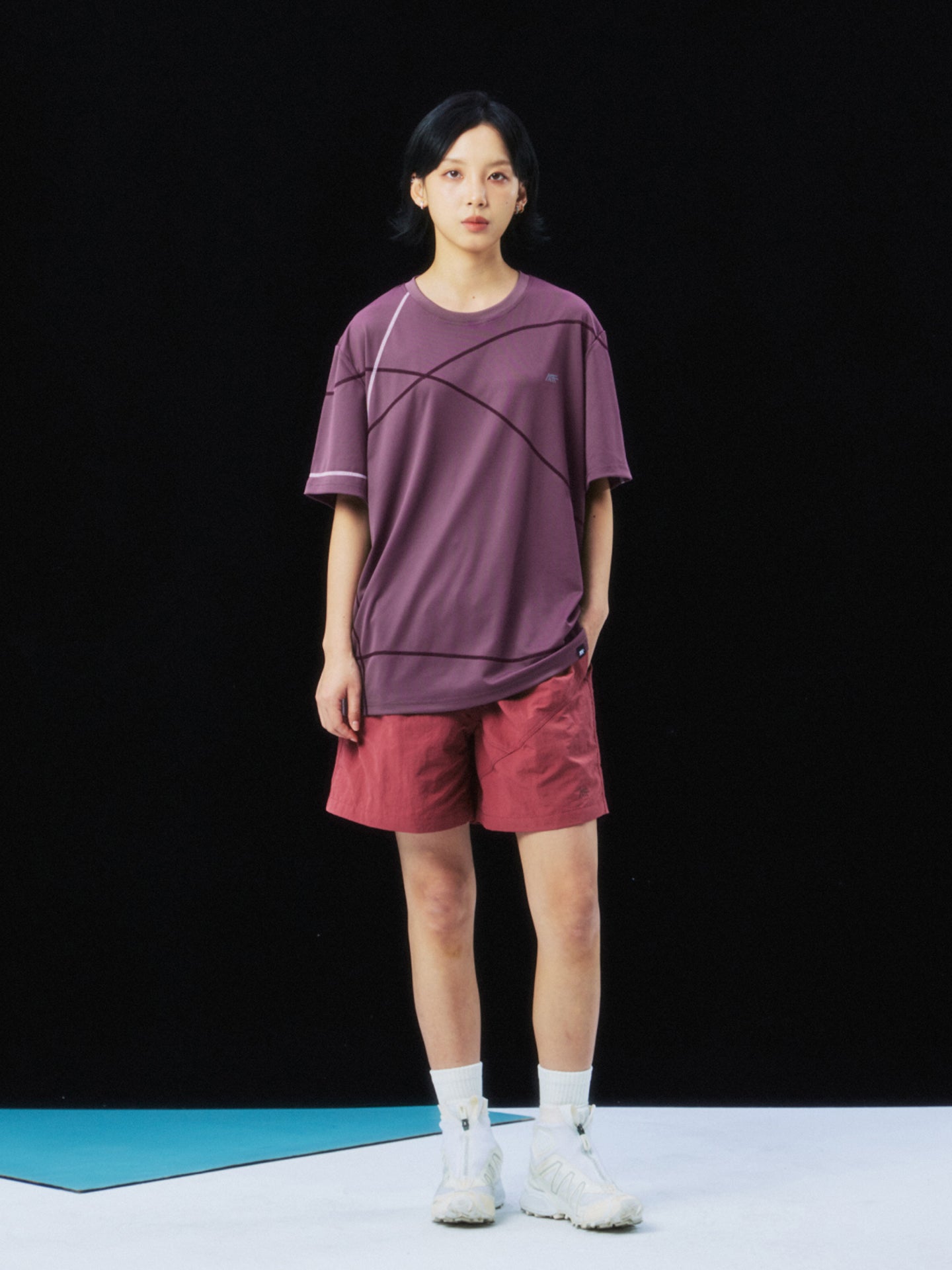 Vine Contrast Trim Quick-Dry Short Sleeve Tee