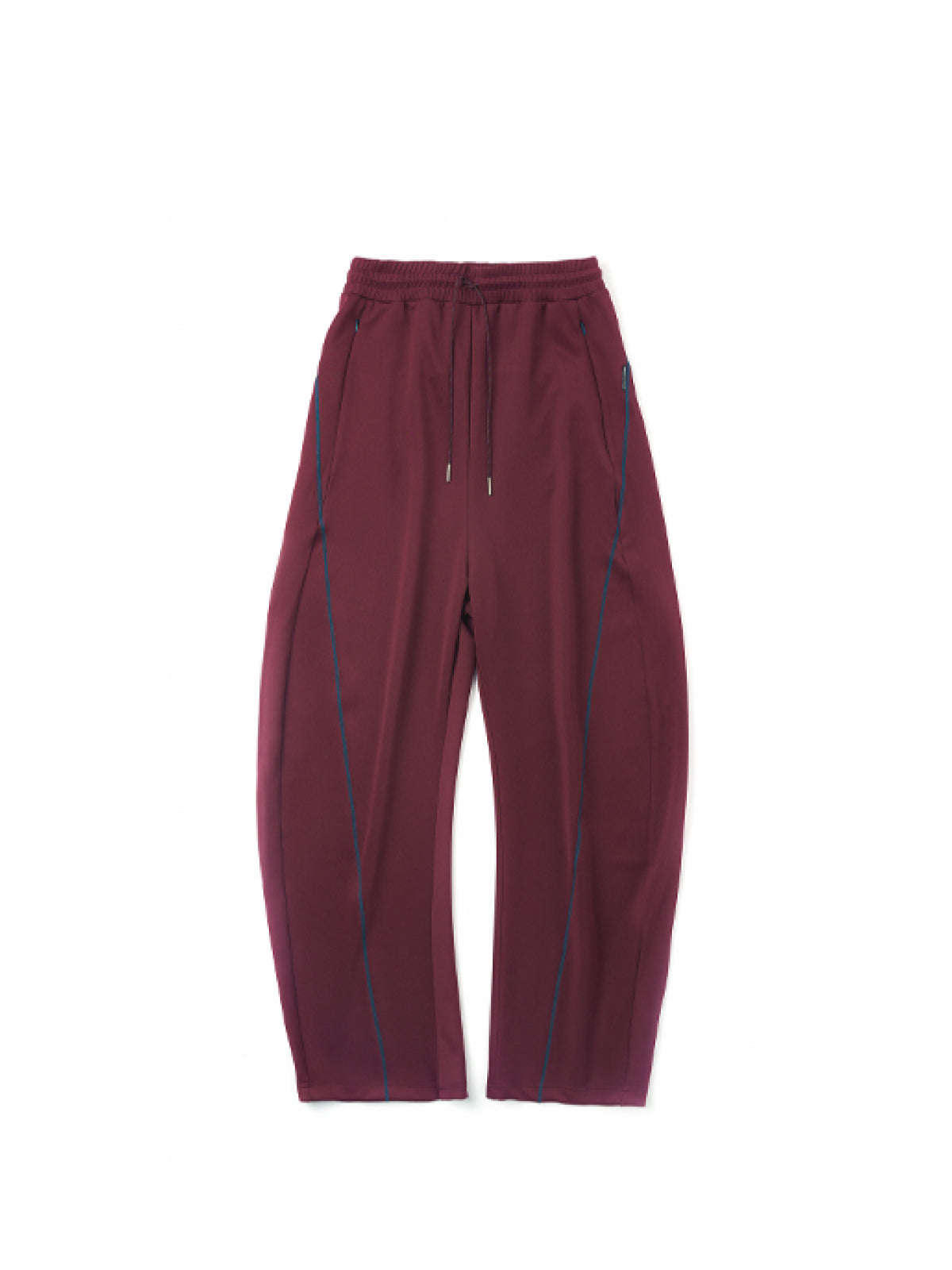 Color-Blocking Topstitch Kukri Sports Pants