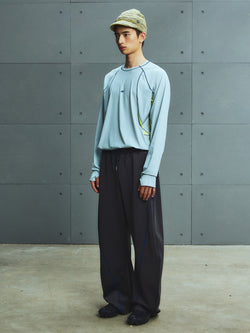 Color-Blocking Topstitch Kukri Sports Pants