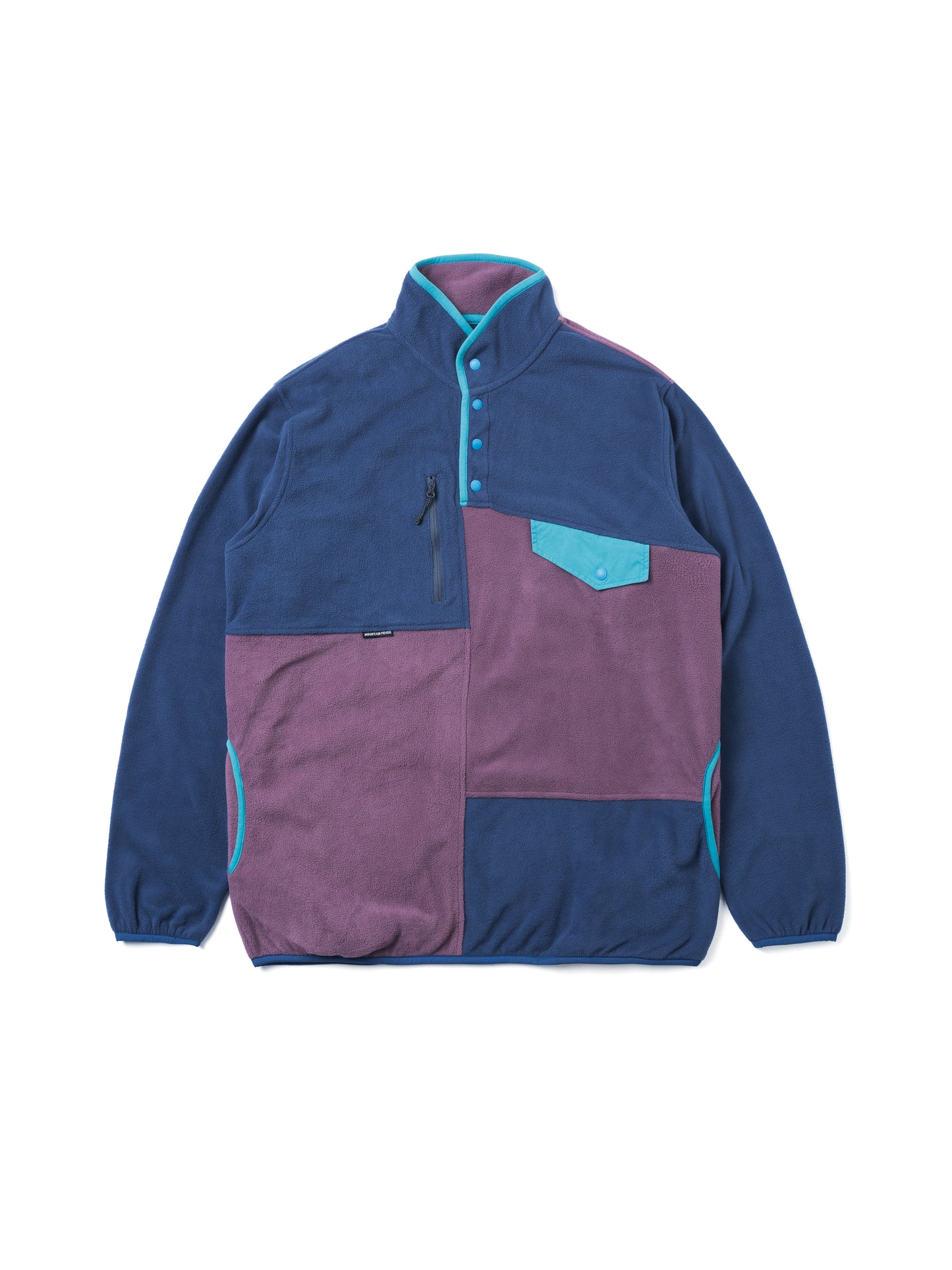 Color Block Fleece Pullover