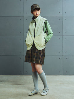 Detachable Plaid Skirt