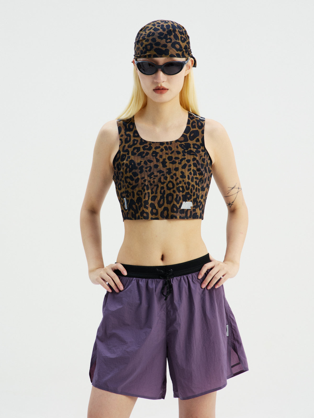Women's Leopard Print Running Tank Top