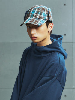 Detachable Checkered Baseball Cap