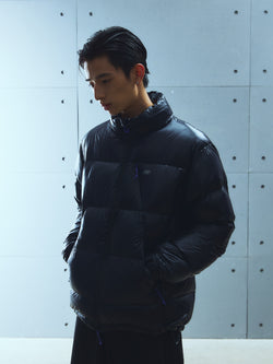 Lightweight Packable Water-Repellent Stand-Collar Down Jacket