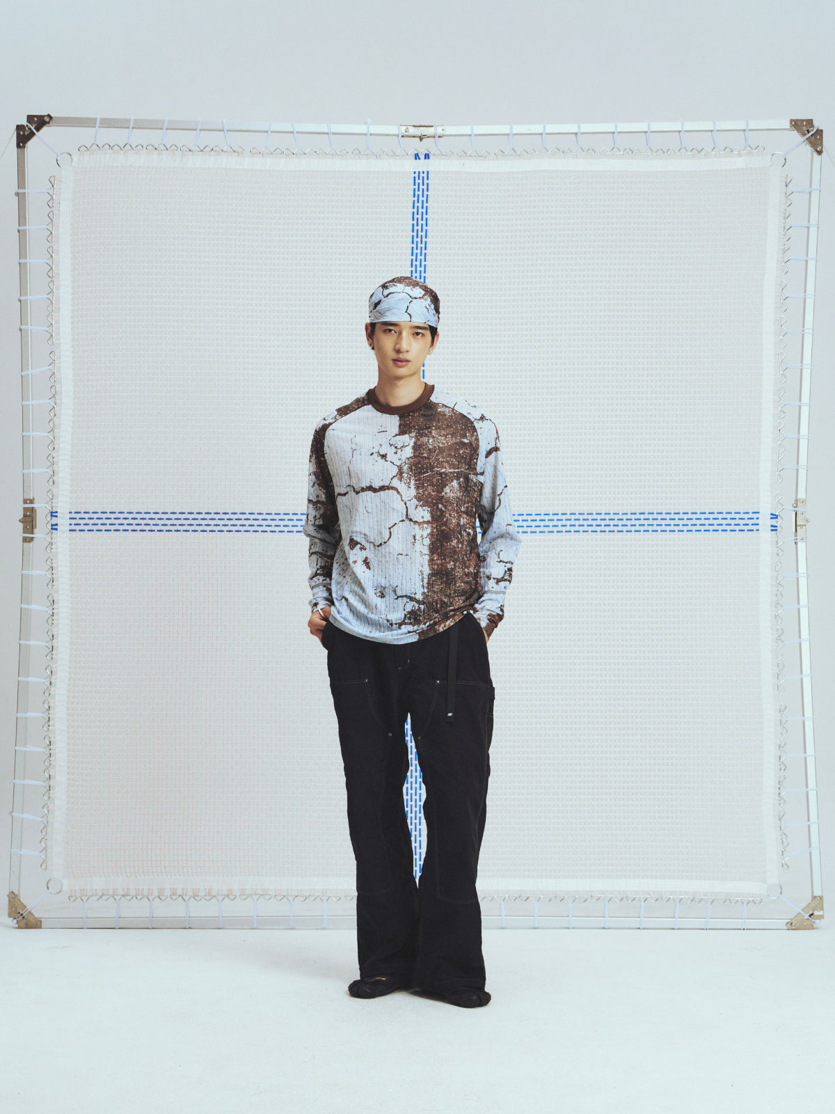 Nature All Over Print Grid Quick Dry T-Shirt