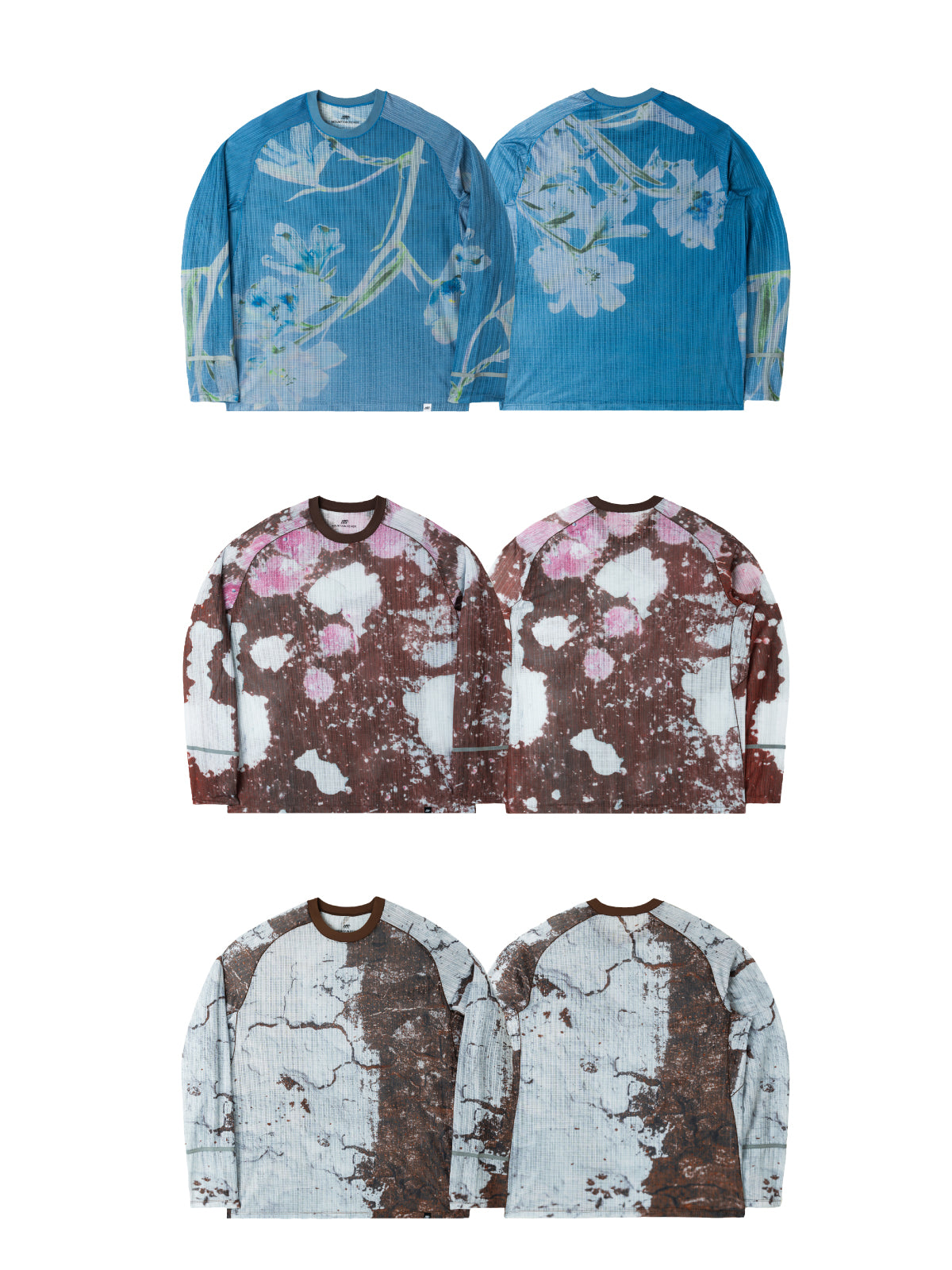 Nature All Over Print Grid Quick Dry T-Shirt