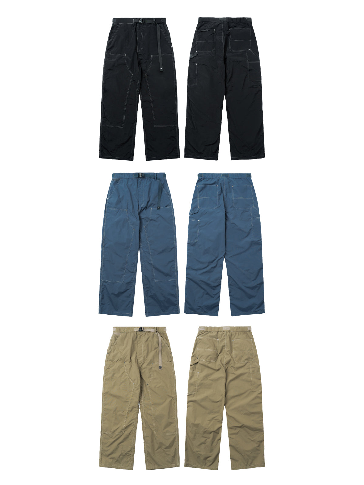 Nine-pocket Nylon Trousers