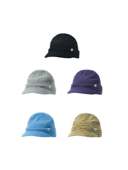 Brimmed Wool Knit Beanie