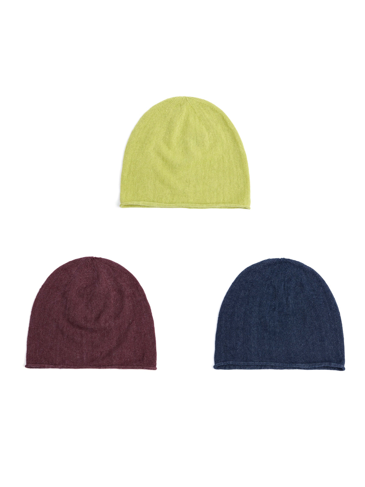 Loose Linen Cuff Knit Beanie