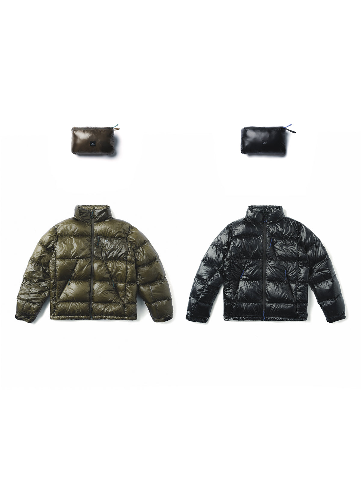 Lightweight Packable Water-Repellent Stand-Collar Down Jacket