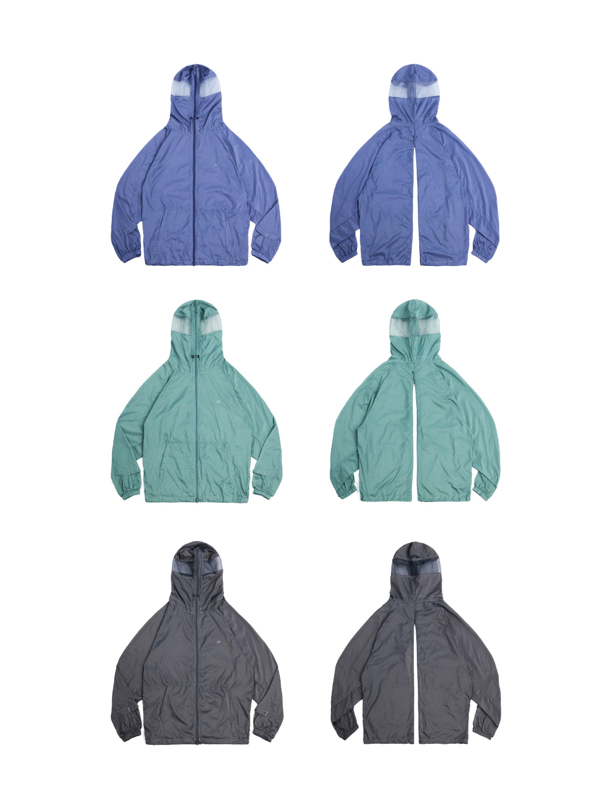 Lightweight Semi-Clear Grid Hood Jacket