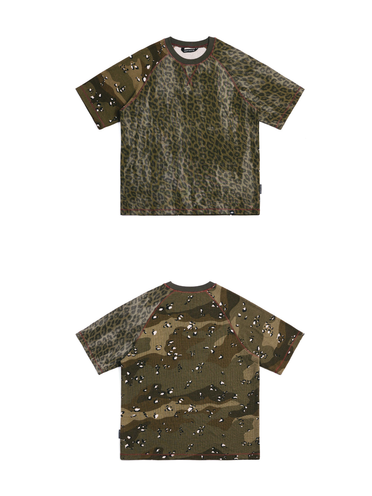 Camouflage Leopard Waffle Tee