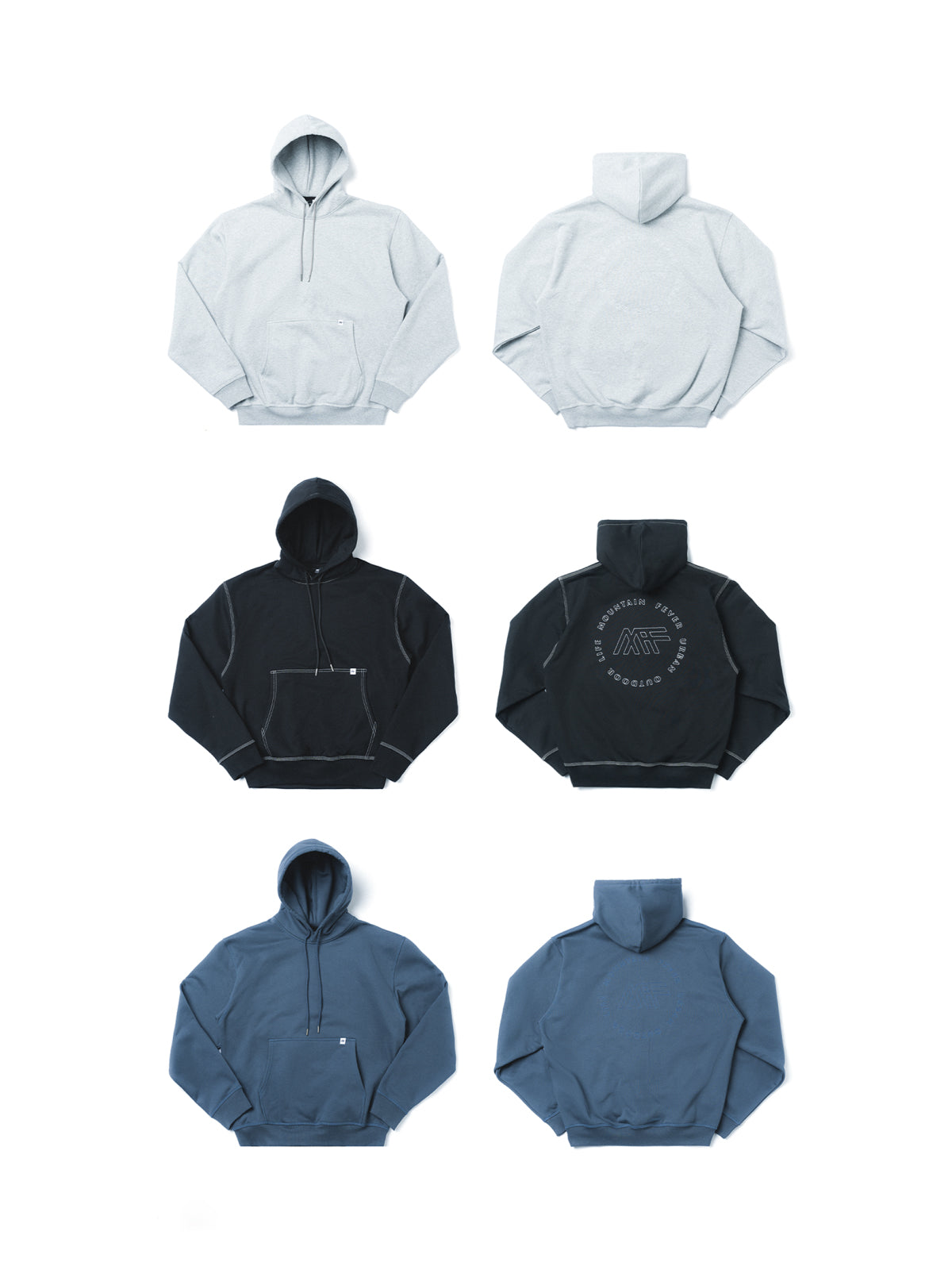 Embroidered Logo Heavyweight Fleece Hoodie Sweatshirt