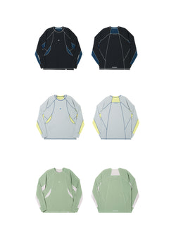 Contrast Stitch Quick-Dry Long Sleeve Tee