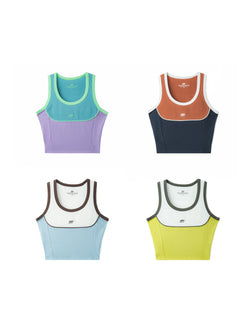 Color-block Slim-fit Vest