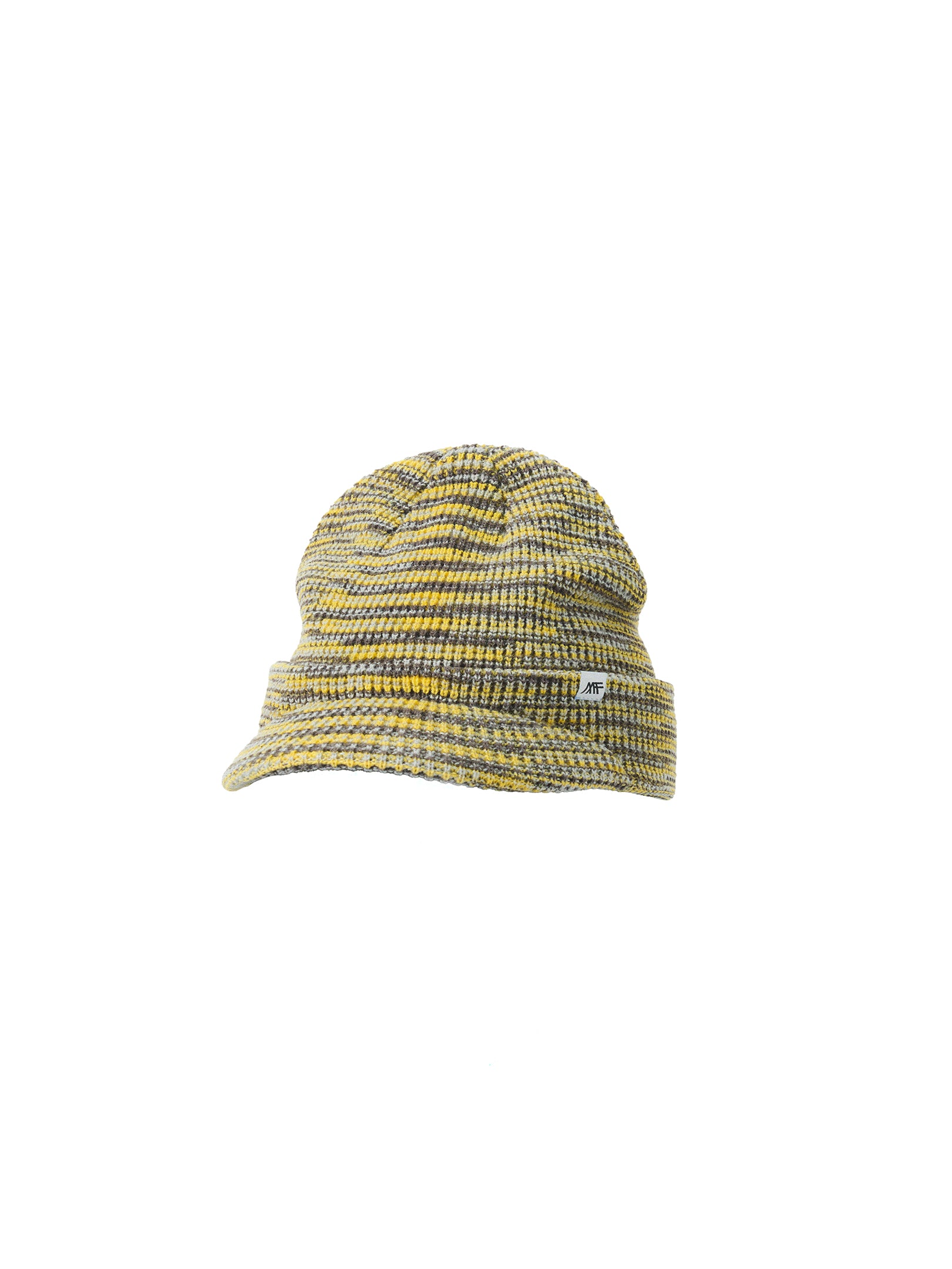 Brimmed Wool Knit Beanie