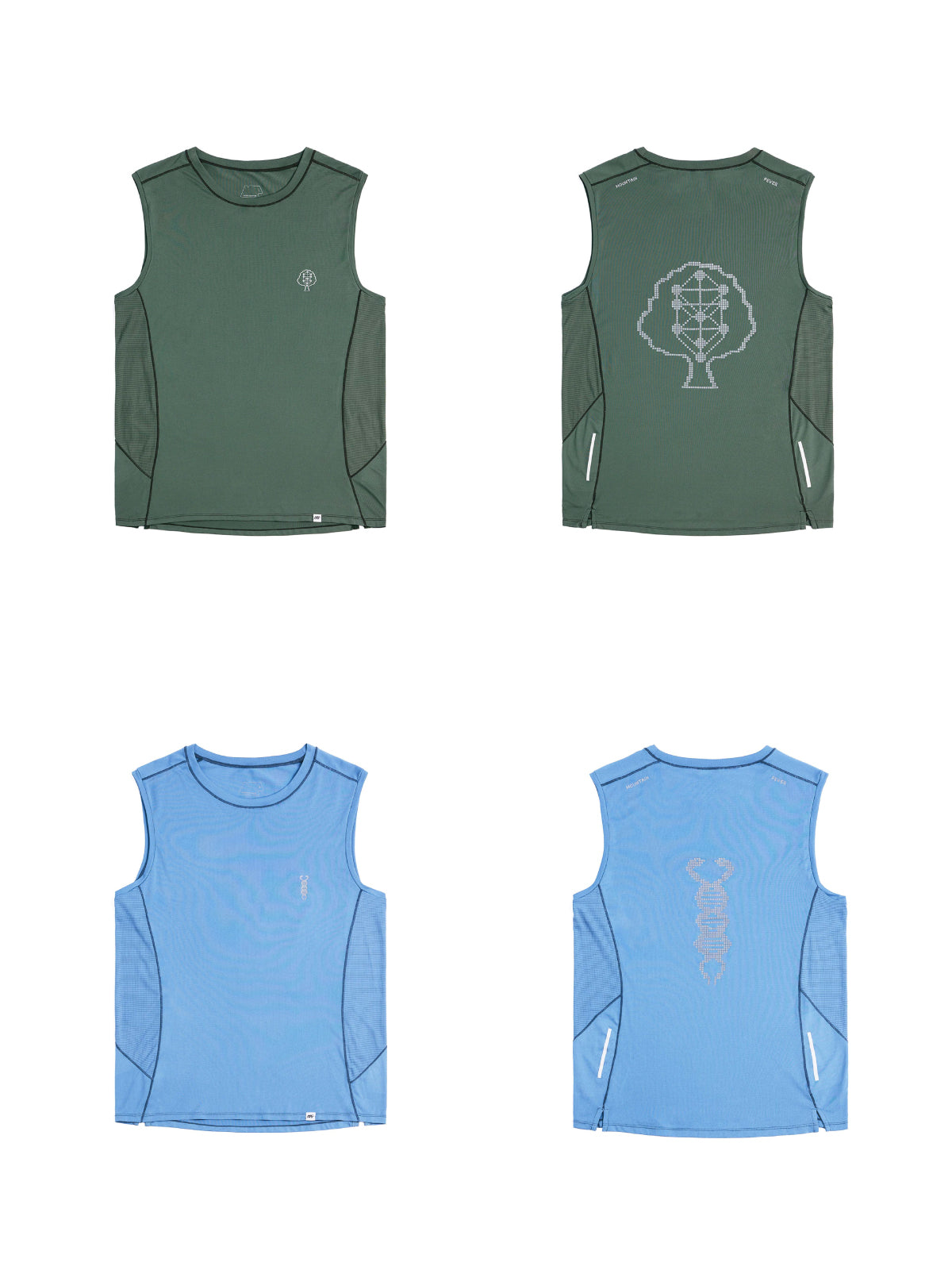 Pixel Theme Quick Dry Running Tank Top