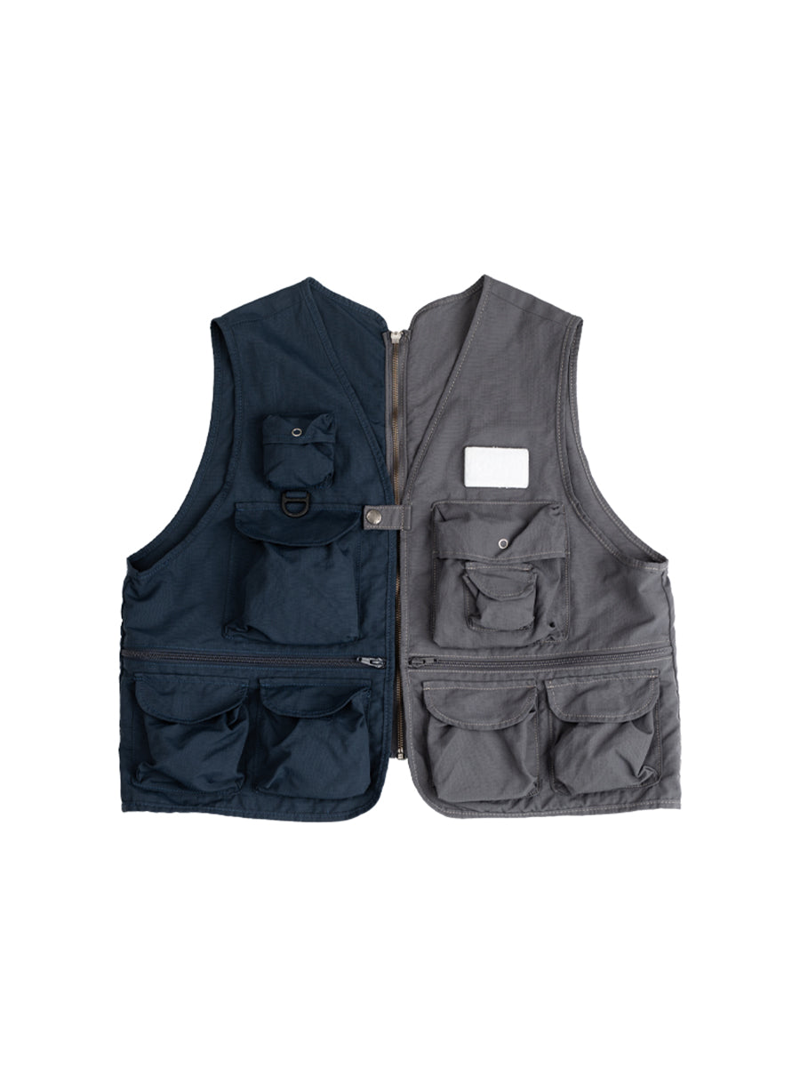 Fishing Color-Blocked Detachable Vest