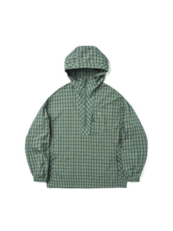 Plaid BAJA Hooded Half-Zip Windbreaker