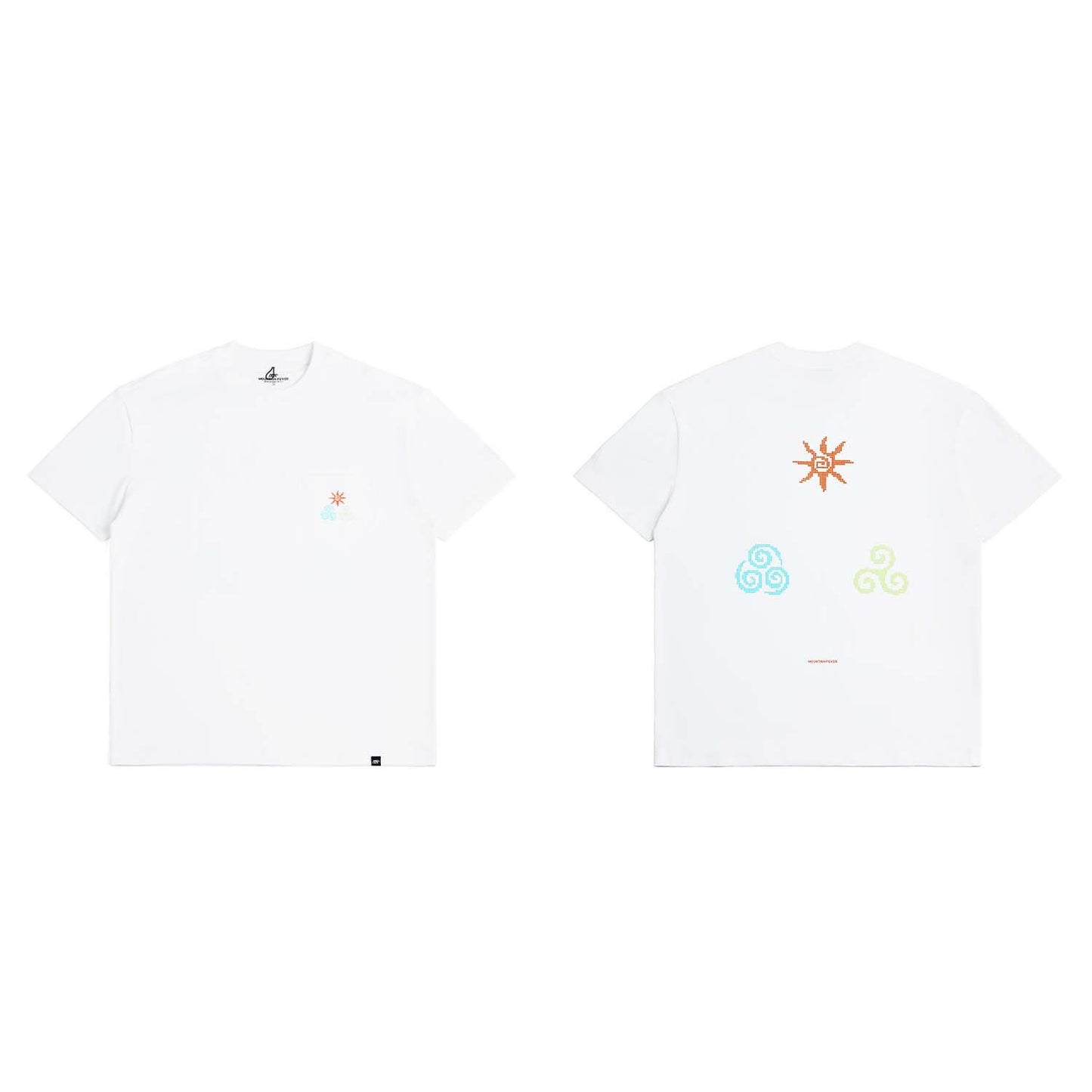 Fire Earth Water Print Short Sleeve Tee