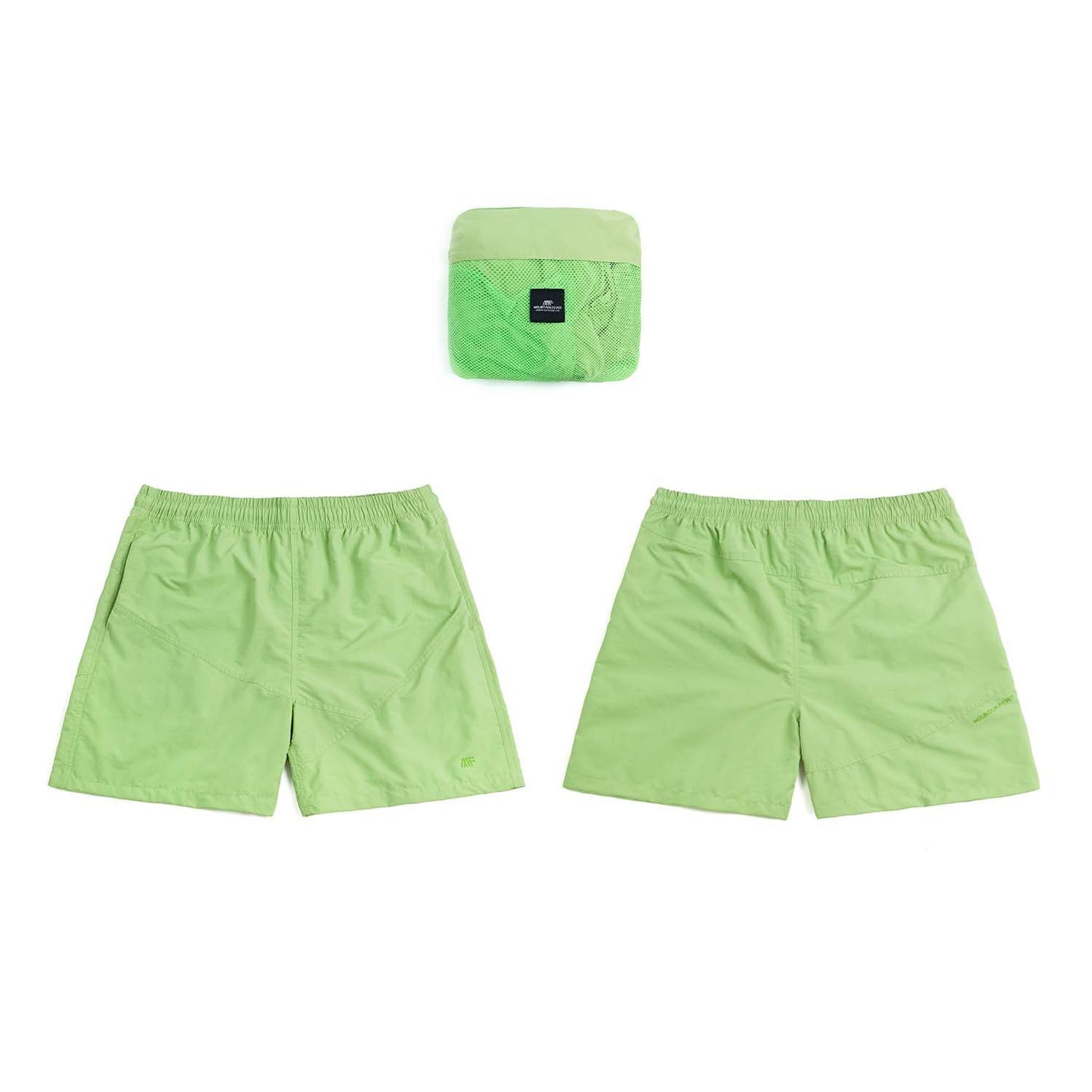 Diagonal Spliced Packable Shorts