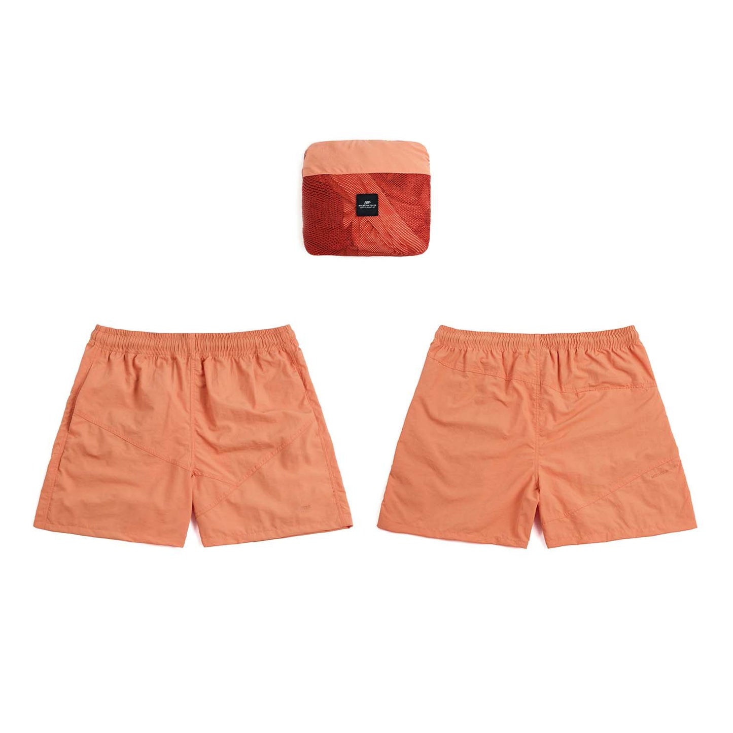 Diagonal Spliced Packable Shorts