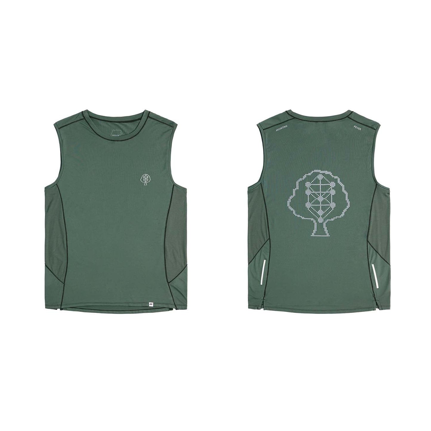 Pixel Theme Quick Dry Running Tank Top