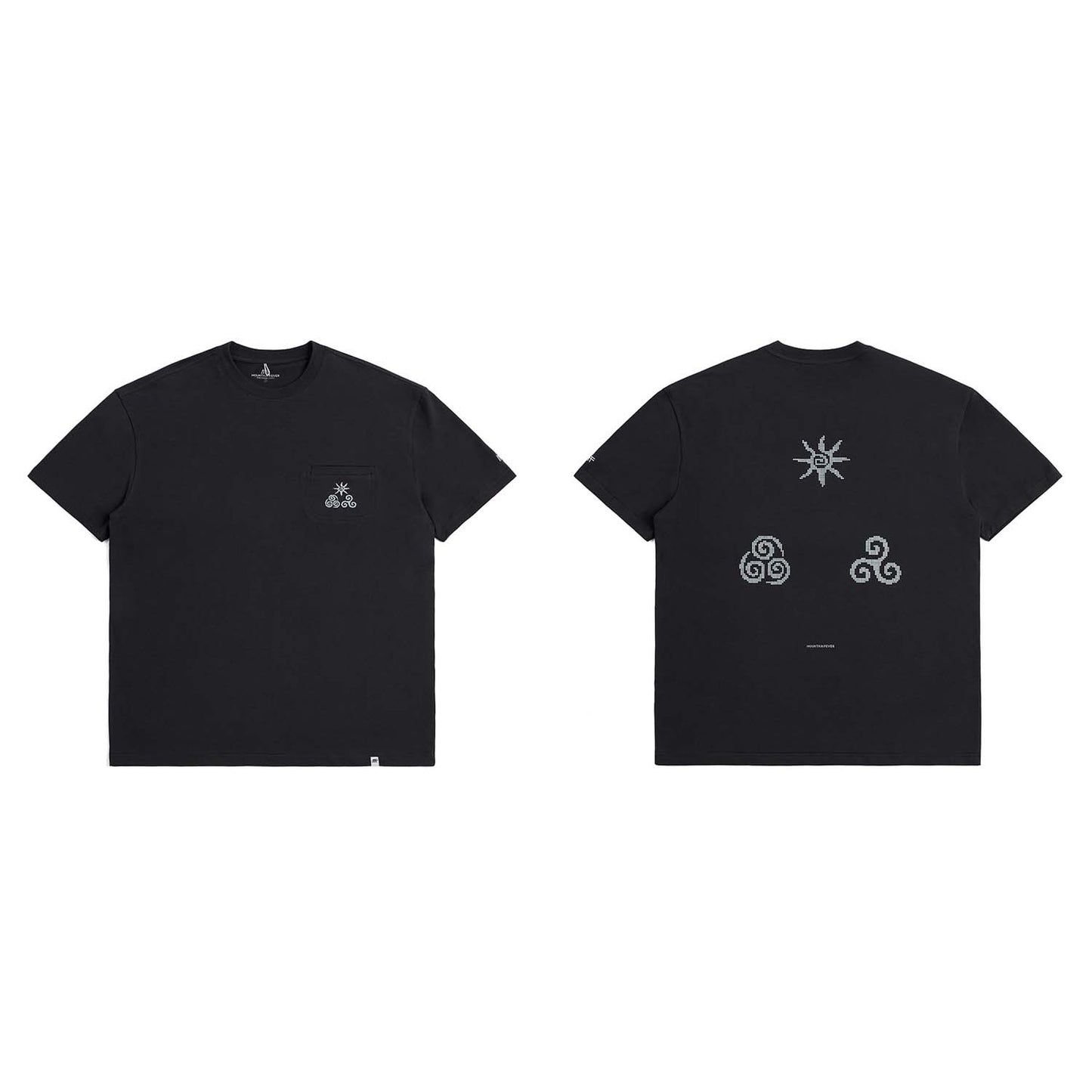 Fire Earth Water Print Short Sleeve Tee